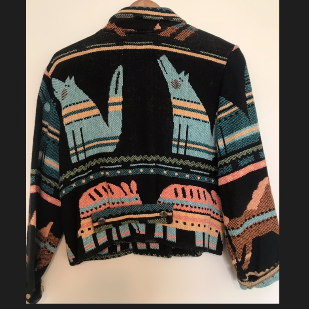 Vintage animal print cropped jacket - Picture 2 of 3